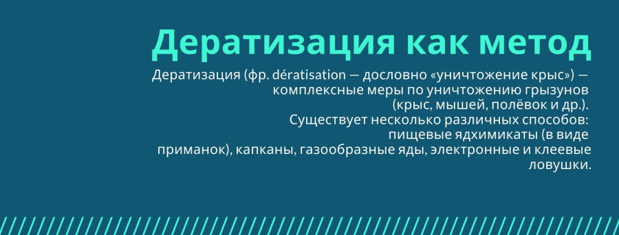 дератизация ресторан