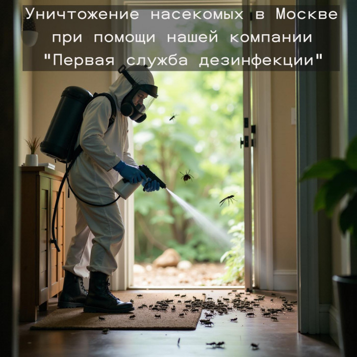 уничтожение насекомых в Москве с гарантией